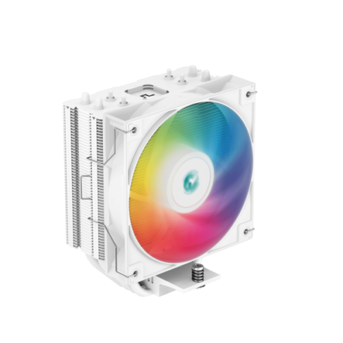 ⁦קירור אוויר למעבד DeepCool AG400 White 220W TDP 150mm RGB⁩ – תמונה ⁦3⁩