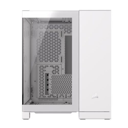 ⁦מארז Corsair 2500X Mini-Tower mATX Tempered Glass NO FANS White⁩ – תמונה ⁦3⁩