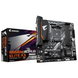 לוח אם Gigabyte B550M AORUS ELITE AX AM4 DDR4 WIFI DVI HDMI M-Atx