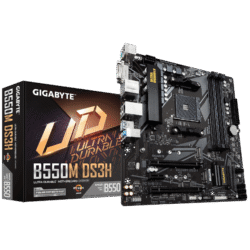 לוח אם למעבדי Gigabyte B550M DS3H 1.7 DDR4 Micro-Atx For AMD AM4