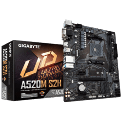 לוח אם למעבדי Gigabyte A520M S2H 1.3 VGA DVI HDMI AM4 AMD