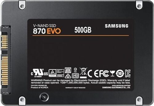 ⁦דיסק SAMSUNG EVO870 500GB 2.5 SSD SATA III⁩ – תמונה ⁦4⁩