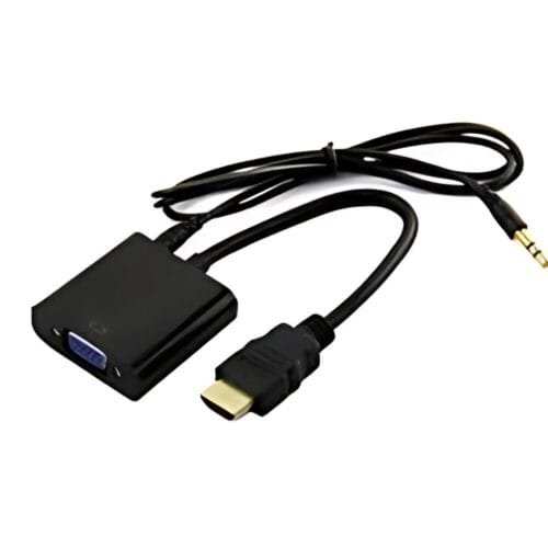 כבל וידאו | HDMI to VGA Adapter With Audio CH-HD-VGA-A 1080P@60Hz