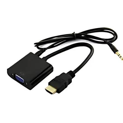 כבל וידאו | HDMI to VGA Adapter With Audio CH-HD-VGA-A 1080P@60Hz