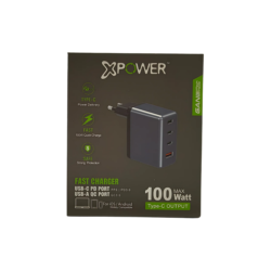 מטען למחשב ולסלולר | Xpower 100W + fast type-C cable